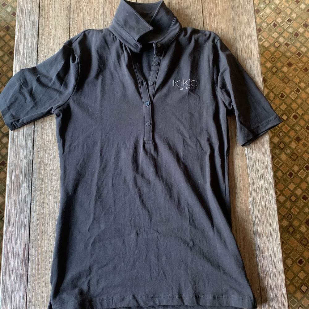 Black collared shirt